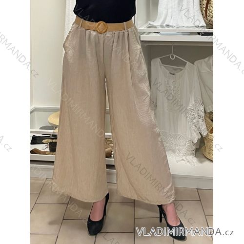 Elegant trousers with belt for women (S/M/L ONE SIZE) ITALIAN FASHION IM425057