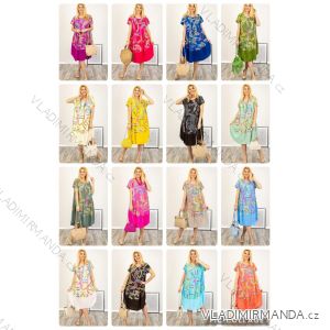 Women's long sleeve cotton tunic (S/M/L ONE SIZE) ITALIAN FASHION IMWCP25041