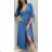 Long denim dress summer 3/4 long sleeve women's (S/M/L ONE SIZE) ITALIAN FASHION IMWCL251070