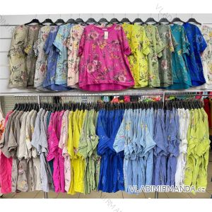 Women's long sleeve cotton tunic (S/M/L ONE SIZE) ITALIAN FASHION IMWCP25041
