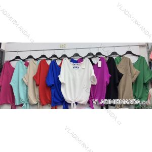 Women's Long Sleeve Hoodie Dress (S / M ONE SIZE) ITALIAN FASHION IMWA216095