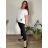 Women's Plus Size Short Sleeve Tunic (2XL/3XL/4XL ONE SIZE) ITALIAN FASHION IMC23080/DU
