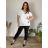 Women's Plus Size Short Sleeve Tunic (2XL/3XL/4XL ONE SIZE) ITALIAN FASHION IMC23080/DU