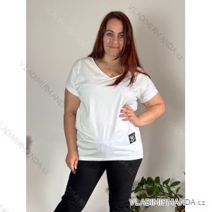 Women's Plus Size Short Sleeve Tunic (2XL/3XL/4XL ONE SIZE) ITALIAN FASHION IMC23080/DU