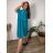 Short elegant short sleeve women's dress (S/M/L ONE SIZE) ITALIAN FASHION IMPSH2570006