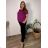 Set of long sweatpants and long sleeve sweatshirt for women (UNI S / L) TURKISH FASHION IMK20148 50/52/54 dark emerald