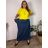 Elegant trousers with belt for women (S/M/L ONE SIZE) ITALIAN FASHION IM425057 44/46/48 dark blue