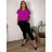 Women's Plus Size Stretch Pants (54/56/58 ONE SIZE) ITALIAN FASHION IM424048