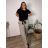 Women's Warm Long Sleeve Dress (L / XL ONE SIZE) ITALIAN FASHION IM421MIA