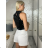 Women's glittery strapless crop top (S/M/L ONE SIZE) ITALIAN FASHION IMPSH246528 -   silver
 -   S / M / L