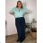 Elegant trousers with belt for women (S/M/L ONE SIZE) ITALIAN FASHION IM425057