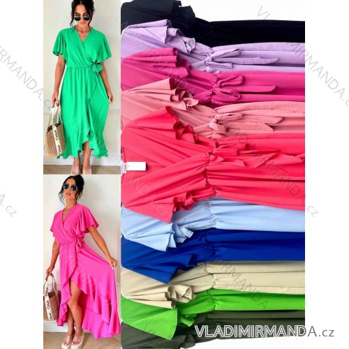 Women's Long Sleeve Shirt Dress (S/M ONE SIZE) ITALIAN FASHION IMWD232607