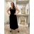 Women's Oversized Knitted Long Sleeve Sweater (S/M ONE SIZE) ITALIAN FASHION IMSN2416125 S/M/L black