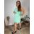 Women's Oversized Knitted Long Sleeve Sweater (S/M ONE SIZE) ITALIAN FASHION IMSN2416125 3XL light mint