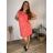 Women's Oversized Knitted Long Sleeve Sweater (S/M ONE SIZE) ITALIAN FASHION IMSN2416125 3XL růžová meruňková