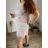 Women's Oversized Knitted Long Sleeve Sweater (S/M ONE SIZE) ITALIAN FASHION IMSN2416125 růžová světlá 3XL