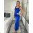 Women's Elegant Strapless Party Dress (S/M/L ONE SIZE) ITALIAN FASHION IMC24592 S / M / L Royal blue