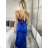 Women's Elegant Strapless Party Dress (S/M/L ONE SIZE) ITALIAN FASHION IMC24592 S / M / L Royal blue