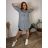 Women's Oversized Knitted Long Sleeve Sweater (S/M ONE SIZE) ITALIAN FASHION IMSN2416125