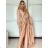Elegant Long Sleeve Dress Women (S / M.ONE SIZE) ITALIAN FASHION IMM211302