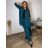 Elegant trousers with belt for women (S/M/L ONE SIZE) ITALIAN FASHION IM425057  dark emerald
