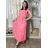 Elegant trousers with belt for women (S/M/L ONE SIZE) ITALIAN FASHION IM425057 S / M / L pink