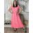 Elegant trousers with belt for women (S/M/L ONE SIZE) ITALIAN FASHION IM425057 S / M / L pink