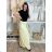 Dress shirts long 3/4 sleeve ladies with pocket thin (uni sl) ITALIAN Fashion IM318335 -   green khaki -   S / M / L