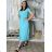 Women's 3/4 long sleeve shirt dress (XS/S/M ONE SIZE) ITALIAN FASHION IMD25030