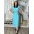 Women's 3/4 long sleeve shirt dress (XS/S/M ONE SIZE) ITALIAN FASHION IMD25030