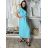 Women's 3/4 long sleeve shirt dress (XS/S/M ONE SIZE) ITALIAN FASHION IMD25030