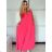 Women's Long Chiffon Short Sleeve Dress (S/M ONE SIZE) ITALIAN FASHION IMWGS231048 -   beige -   S / M
