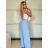 Women's short sleeve summer casual dress (S/M/L ONE SIZE) ITALIAN FASHION IMWGB25022 -   Light blue -   S / M