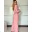 Women's short sleeve summer casual dress (S/M/L ONE SIZE) ITALIAN FASHION IMWGB25022 -   Light blue -   S / M