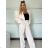 Elegant short long sleeve jacket and women's trousers set ALICE (S/M ONE SIZE) ITALIAN FASHION IMWHP25525