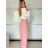Elegant short long sleeve jacket and women's trousers set ALICE (S/M ONE SIZE) ITALIAN FASHION IMWHP25525