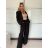 Elegant short long sleeve jacket and women's trousers set ALICE (S/M ONE SIZE) ITALIAN FASHION IMWHP25525