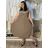 Long casual short sleeve women's dress, oversized (42/44/46 ONE SIZE) ITALIAN FASHION IMD2525370