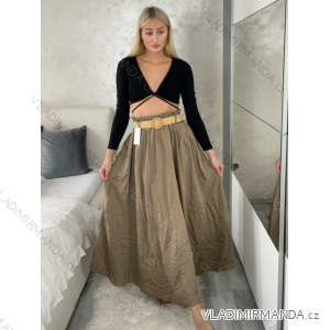 Elegant trousers with belt for women (S/M/L ONE SIZE) ITALIAN FASHION IM425057