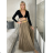 Elegant trousers with belt for women (S/M/L ONE SIZE) ITALIAN FASHION IM425057