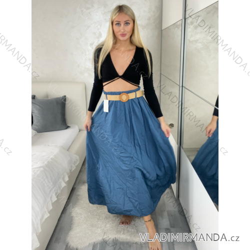 Elegant trousers with belt for women (S/M/L ONE SIZE) ITALIAN FASHION IM425057