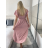 Women's 3/4 long sleeve shirt dress (XS/S/M ONE SIZE) ITALIAN FASHION IMD25030