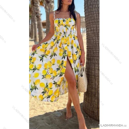 Long summer strappy dress for women (XS/S/M ONE SIZE) ITALIAN FASHION IMWHP251899