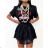 Women's short sleeve summer casual dress (S/M/L ONE SIZE) ITALIAN FASHION IMWGB25022