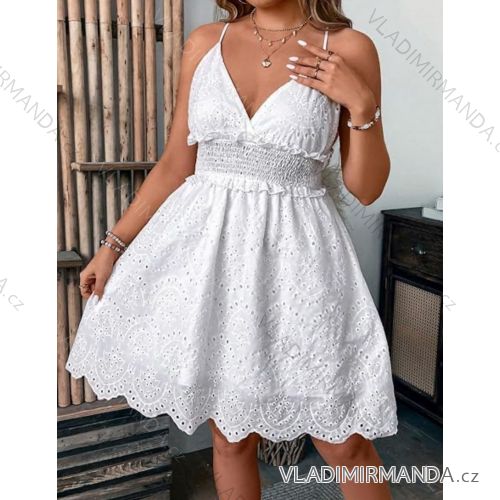 Women's short sleeve summer casual dress (S/M/L ONE SIZE) ITALIAN FASHION IMWGB25022