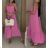 Women's short sleeve summer casual dress (S/M/L ONE SIZE) ITALIAN FASHION IMWGB25022