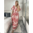 Women's short sleeve summer casual dress (S/M/L ONE SIZE) ITALIAN FASHION IMWGB25022 XL/2XL rose old rose