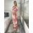 Women's short sleeve summer casual dress (S/M/L ONE SIZE) ITALIAN FASHION IMWGB25022 XL/2XL rose old rose