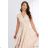 Women's Short Sleeve Party Dress (36-54) POLISH FASHION PMLMR23ROXANA -   beige -   42