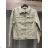 Women's short denim jacket (2XL-6XL) MOON GIRL MOON25GYD1337P/DUR 6XL beige
